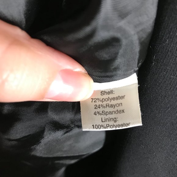 Saks Fifth Avenue Black Label Black Military Style Button Down Blazer Jacket - Picture 5 of 10